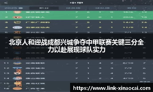 北京人和迎战成都兴城争夺中甲联赛关键三分全力以赴展现球队实力